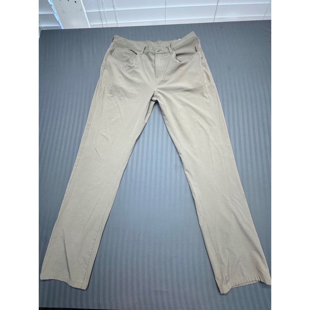 Callaway Mens Golf Pants 34x34 Khaki Tan Textured 5-Pocket Performance Trousers
